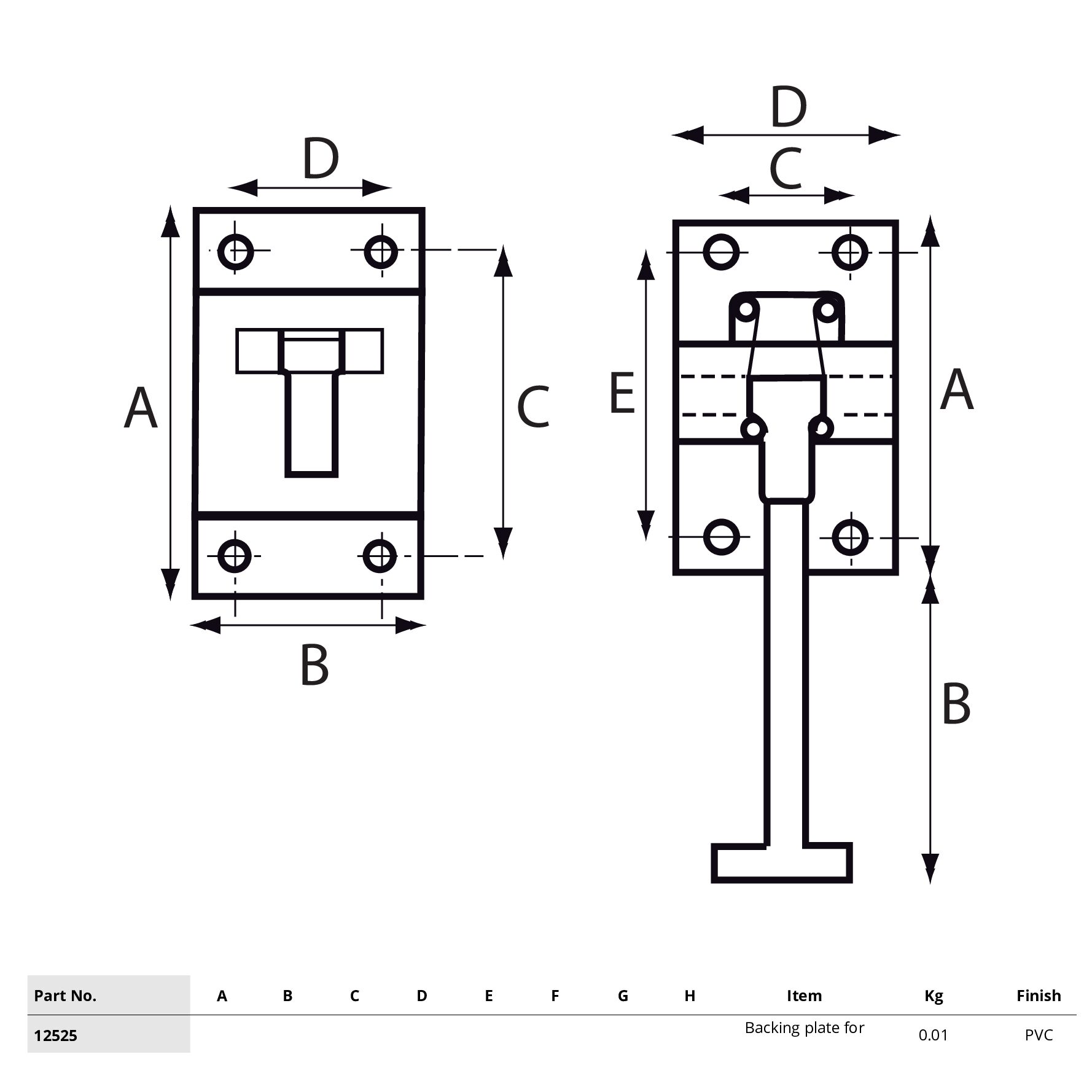 CP Backing Plate 2 CP Backing Plate - Image 2