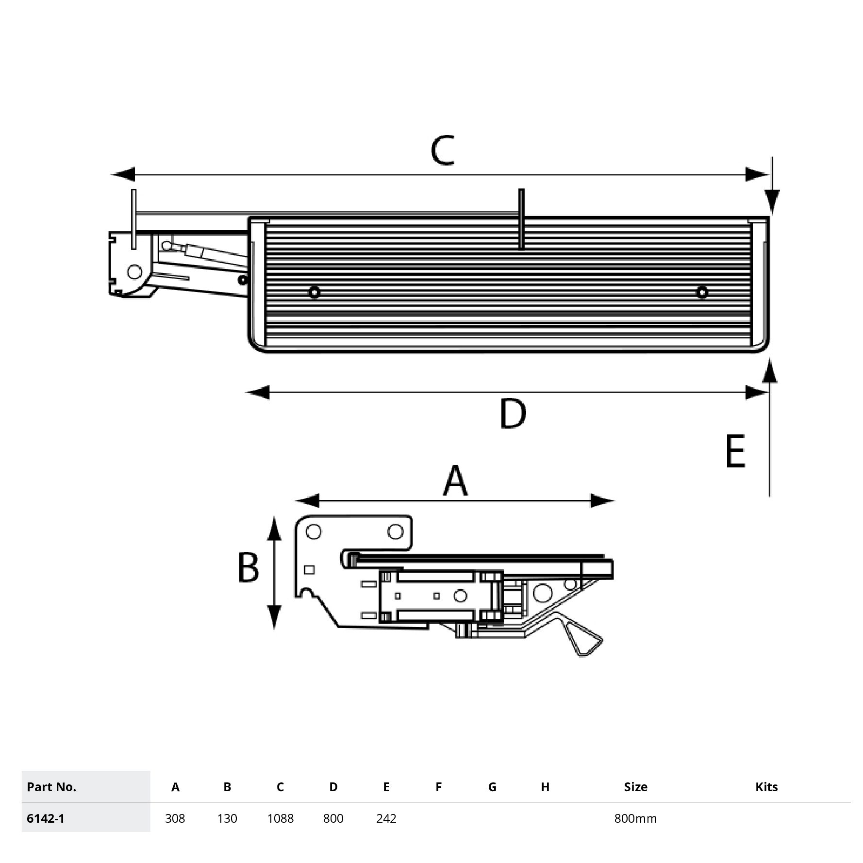 Side Action Step - Pedal Operated Manual 800mm | Stedall