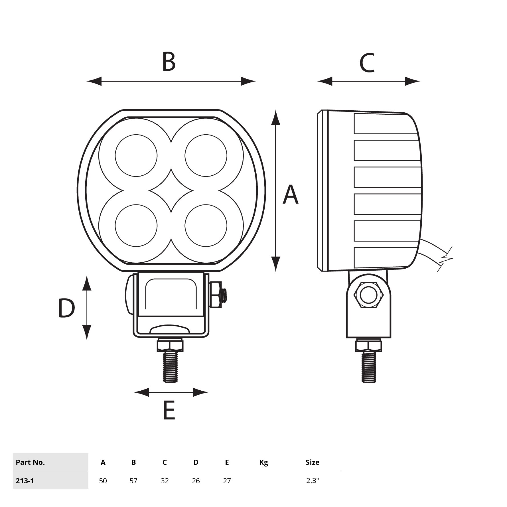 Micro LED Worklight 2.3" 2 Micro LED Worklight 2.3" - Image 2